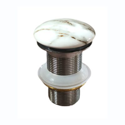 65mm White marble Ceramic Pop-up Waste