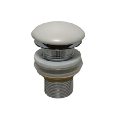65mm Matt White Ceramic Pop-up Waste
