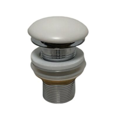 65mm Matt White Ceramic Pop-up Waste