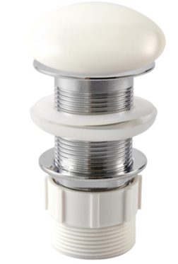 32mm White Ceramic Pop-up Waste