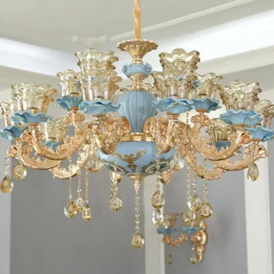 Luxurious French Court-style Living Room Chandelier- Gold