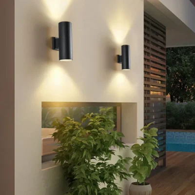 LED Outdoor Wall Sconce-Black