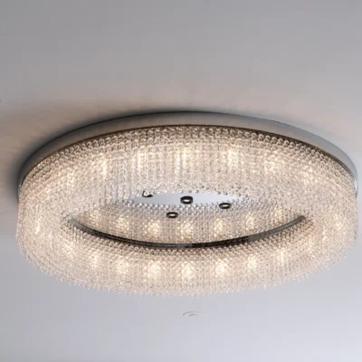 Smart Living / Bedroom Crystal Ceiling Light-Chrome