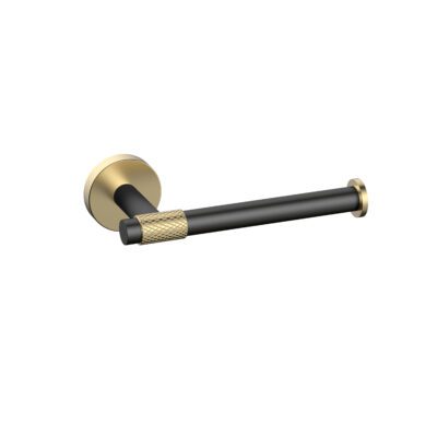 Toilet Paper Holder (Black & Gold)