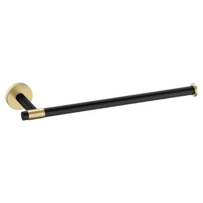 Hand Towel Holder (Black & Gold)