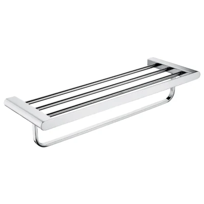 Towel Rack with Rail (Chrome)